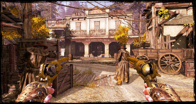 The shootout in front of the bank - Episode 8 - They Call Me Bounty Hunter - Walkthrough - Call of Juarez: Gunslinger - Game Guide and Walkthrough