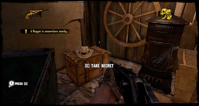 The Nugget of Truth inside the blacksmith's house - Episode 6 - Nuggets of Truth (Secrets) - Call of Juarez: Gunslinger - Game Guide and Walkthrough