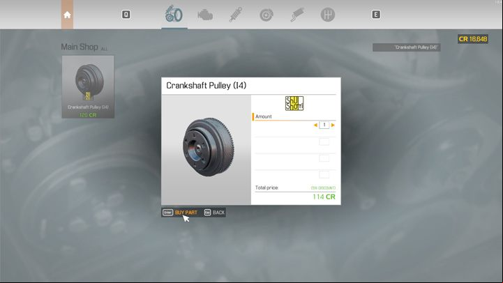 Now you just need to press the Buy Part button - Car Mechanic Simulator 2021: Replacing Parts - Basics - Car Mechanic Simulator 2021 Guide