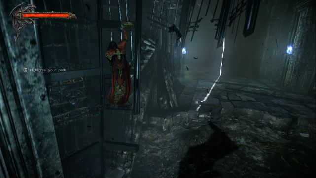 Metal fence that you much climb in order to get to the other side. - Prologue - Castle Siege - The Main Campaign - walkthrough - Castlevania: Lords of Shadow 2 - Game Guide and Walkthrough