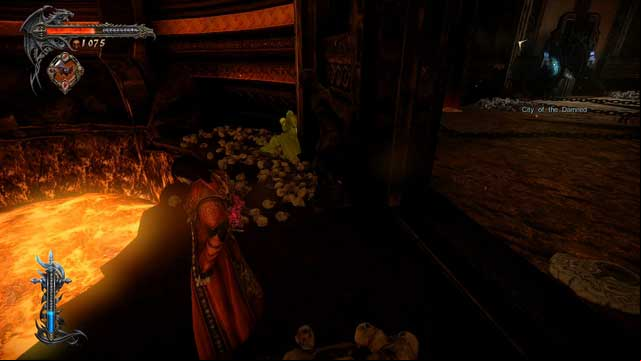 Soldier Diary hidden behind the wall. - Mission 2 - The Three Gorgons - The Main Campaign - walkthrough - Castlevania: Lords of Shadow 2 - Game Guide and Walkthrough