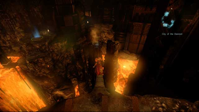 Watch out for the lava bursting from the vents. - Mission 2 - The Three Gorgons - The Main Campaign - walkthrough - Castlevania: Lords of Shadow 2 - Game Guide and Walkthrough