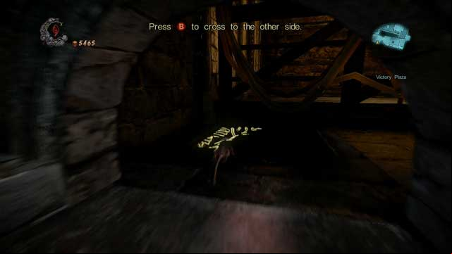 After reaching a hole in the ground, go to the right. - Mission 6 - The Antidote II - The Main Campaign - walkthrough - Castlevania: Lords of Shadow 2 - Game Guide and Walkthrough