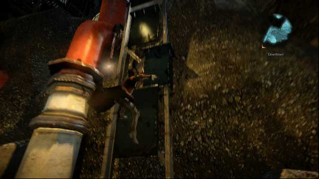 Handhold to climb up is located near a big, red pipe. - Mission 8 - The Hooded Man - The Main Campaign - walkthrough - Castlevania: Lords of Shadow 2 - Game Guide and Walkthrough