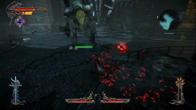 First enemy you encounter with a double health bar - one of it regenerates automatically. - Mission 8 - The Hooded Man - The Main Campaign - walkthrough - Castlevania: Lords of Shadow 2 - Game Guide and Walkthrough