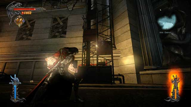 A scaffolding leading to a Pile of Sacrifice. - Mission 8 - The Hooded Man - The Main Campaign - walkthrough - Castlevania: Lords of Shadow 2 - Game Guide and Walkthrough