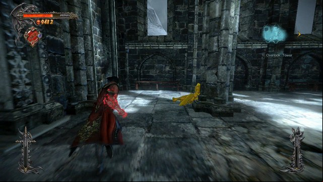 A Soldier Diary lying by the pillar. - Mission 10 - The Mirror of Fate - The Main Campaign - walkthrough - Castlevania: Lords of Shadow 2 - Game Guide and Walkthrough
