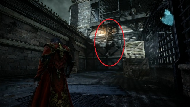 Red marker indicates the ladder leading to a Pile of Sacrifice. - Mission 3 - The Antidote - Piles of Sacrifice and Dungeon Keys - First - Castlevania: Lords of Shadow 2 - Game Guide and Walkthrough