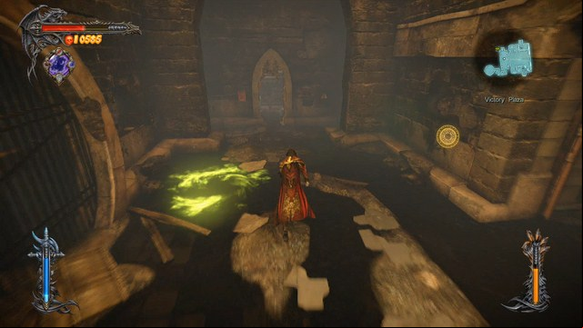 Sewers below the stealth section with 3 Guards have a new corridor unlocked. - Victory Plaza - Collectibles - second - Castlevania: Lords of Shadow 2 - Game Guide and Walkthrough