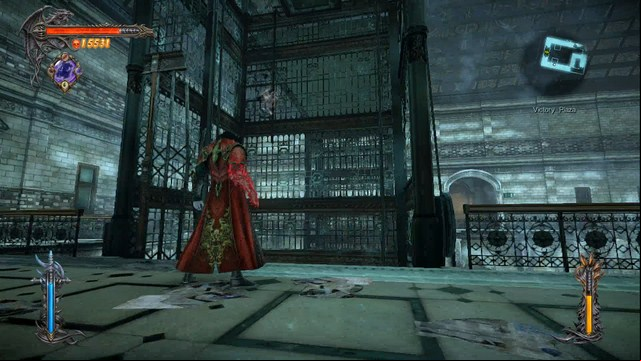 Elevator shaft on the 2nd floor - you must climb it with the help of your double jump. - Victory Plaza - Collectibles - second - Castlevania: Lords of Shadow 2 - Game Guide and Walkthrough