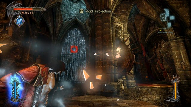 A waterfall, which you must freeze, in order to get to a Pain Box. - Bernhards Wing - Collectibles - second - Castlevania: Lords of Shadow 2 - Game Guide and Walkthrough