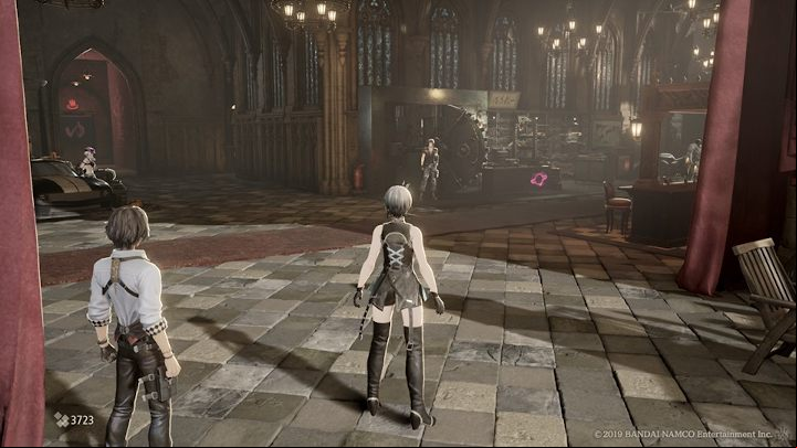 After defeating the first tutorial boss, you reach the Home Base - Where can I improve equipment in Code Vein? - FAQ - Code Vein Guide