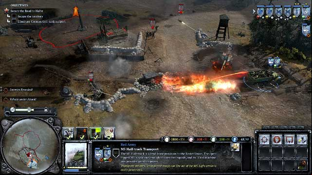 M5 will be excellent to get rid of the cannon teams - Mission 13 - Halbe - The Campaign Mode - Company of Heroes 2 - Game Guide and Walkthrough