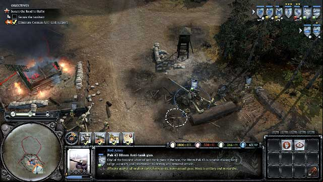After you eliminate the first units, do not seize control over this territory - Mission 13 - Halbe - The Campaign Mode - Company of Heroes 2 - Game Guide and Walkthrough