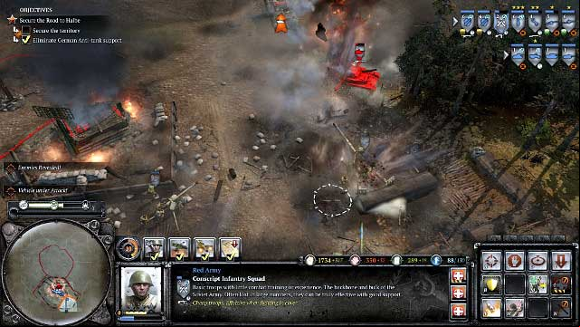 The German tanks will soon give in - Mission 13 - Halbe - The Campaign Mode - Company of Heroes 2 - Game Guide and Walkthrough