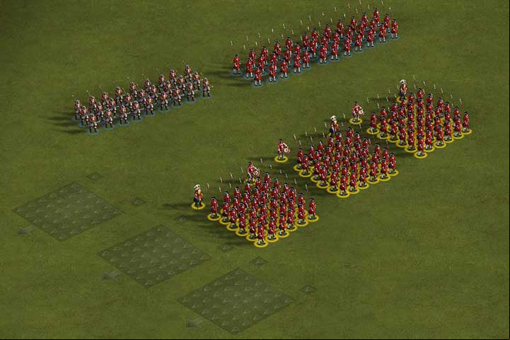 Units in formations are easier to control. - Formations | The Basics - The Basics - Cossacks 3 Game Guide