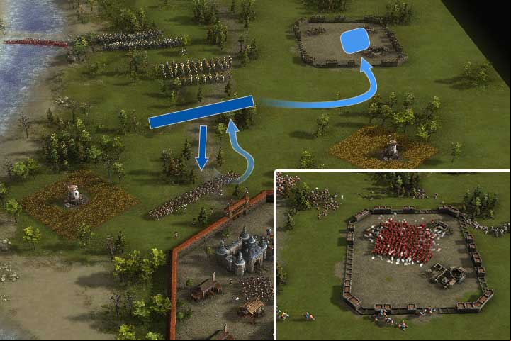 Retreat your infantry to the fort after an unsuccessful attack. - War in Inflanty | Cossacks Gain Fame Campaign - Cossacks Gain Fame Campaign - Cossacks 3 Game Guide