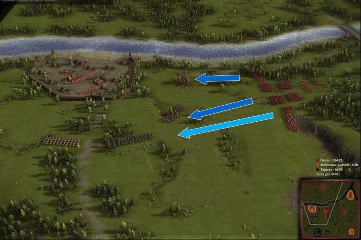 Three light and one heavy Tatar squad will wait for you under the walls - Repelling the Tatar Raid - In Distress and Cold, On the Tsars Employ Campaign - Cossacks 3 Game Guide
