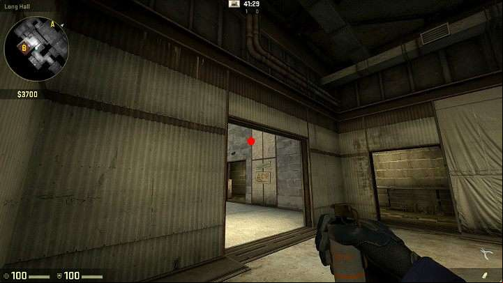 Another throw that can be performed from the same spot - Cache | Tournament maps in CS GO - Tournament Maps in Counter Strike: Global Offensive - CS GO Game Guide
