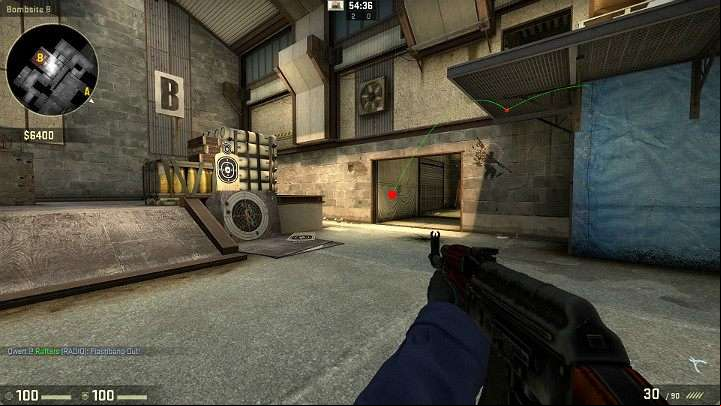 The grenade will drop down and explode just above the ground - Cache | Tournament maps in CS GO - Tournament Maps in Counter Strike: Global Offensive - CS GO Game Guide
