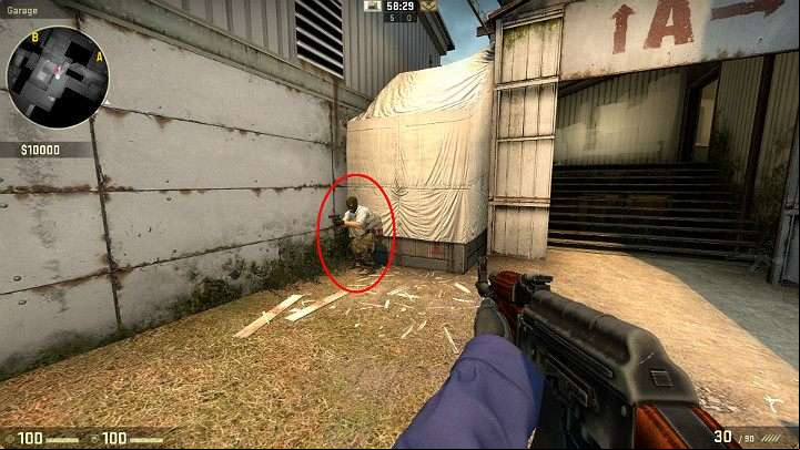 Ask an ally to crouch in the pointed place and then jump on his back - Cache | Tournament maps in CS GO - Tournament Maps in Counter Strike: Global Offensive - CS GO Game Guide