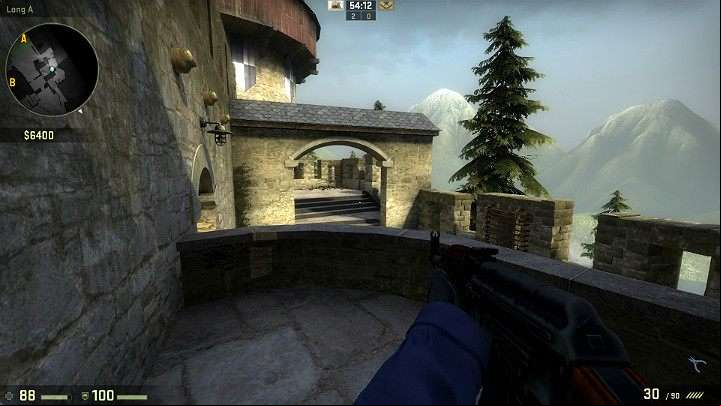 From this position, you can observe the whole age and wait for the enemy - Cache | Tournament maps in CS GO - Tournament Maps in Counter Strike: Global Offensive - CS GO Game Guide