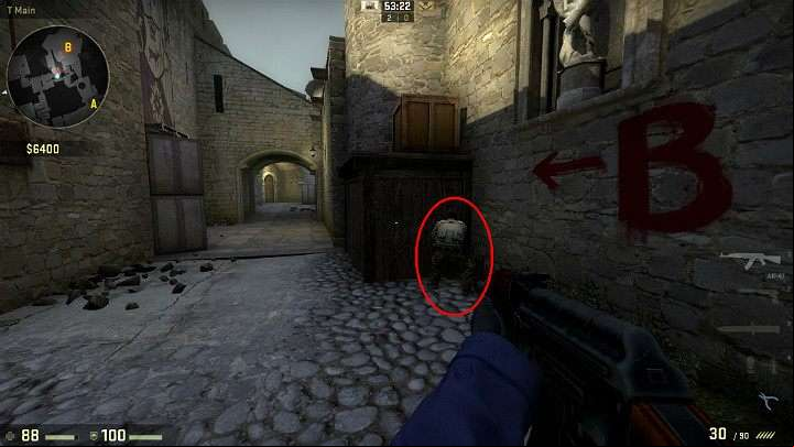 When entering the long B ask your ally to give you a lift onto the high crate - Cache | Tournament maps in CS GO - Tournament Maps in Counter Strike: Global Offensive - CS GO Game Guide