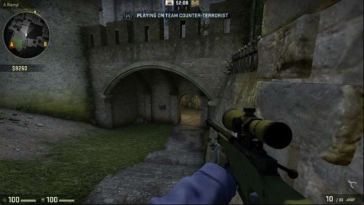 If you have a good position after the round starts, you can attempt to take a good sniping position at the stairs turned towards the age - Cache | Tournament maps in CS GO - Tournament Maps in Counter Strike: Global Offensive - CS GO Game Guide