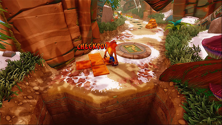 After youre back on the main path, proceed, avoiding further totems, bee swarms, and spitting plants - Bee-Having | Crash Bandicoot 2 | Levels - Crash Bandicoot 2 - Alpine Warp Room - Crash Bandicoot N. Sane Trilogy Game Guide