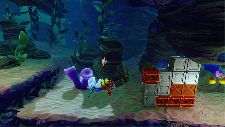 You can obtain the red gem during the twelfth stage of Deep Trouble - Bringing Down the House | Crash Bandicoot 3 Trophy Guide - Crash Bandicoot 3: Warped - Crash Bandicoot N. Sane Trilogy Game Guide