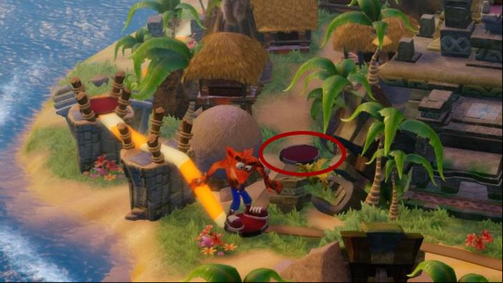 The path leading to this stage was presented in the picture - Whole Hog (hidden level) | Wumpa Island | Levels - Crash Bandicoot - Wumpa Island - Crash Bandicoot N. Sane Trilogy Game Guide