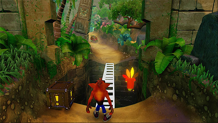 to destroy all encountered chests from the beginning of the level - N. Sanity Beach | N. Sanity Island | Levels - Crash Bandicoot - N. Sanity Island - Crash Bandicoot N. Sane Trilogy Game Guide