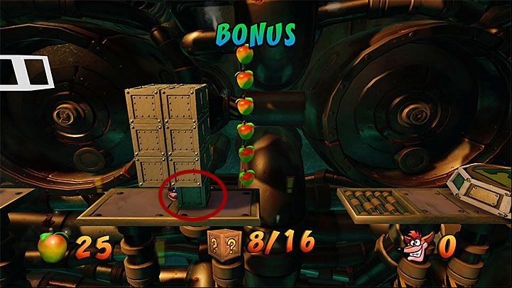 After you have returned to the main part of the sewer, move on and smash wooden crates as you go - Sewer or Later | Crash Bandicoot 2 | Levels - Crash Bandicoot 2 - Sewer Warp Room - Crash Bandicoot N. Sane Trilogy Game Guide