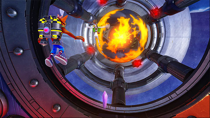 Head to new area guarded by another scientist - Rock It | Crash Bandicoot 2 | Levels - Crash Bandicoot 2 - High-Tech Warp Room - Crash Bandicoot N. Sane Trilogy Game Guide