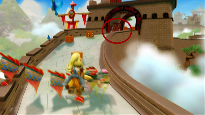 Another important element of this level are enemies that hide themselves behind boards, similar to ramps, when they see Coco - Orient Express | Crash Bandicoot 3 | Levels - Crash Bandicoot 3 - Medieval location - Crash Bandicoot N. Sane Trilogy Game Guide
