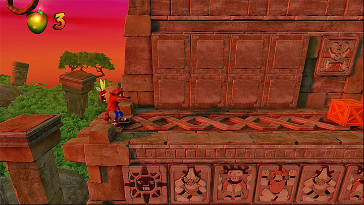 The second token can be acquired shortly after reaching the place presented in the picture - Cortexs Crazed Contest | Crash Bandicoot | Trophy Guide - Crash Bandicoot - Crash Bandicoot N. Sane Trilogy Game Guide