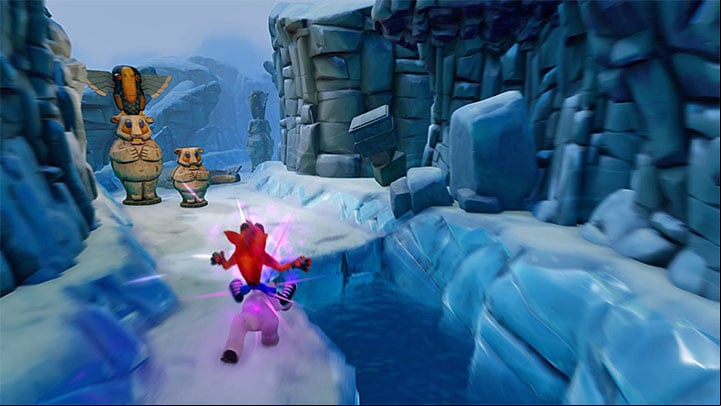 Jump onto the cub to start - Bear It | Crash Bandicoot 2 | Levels - Crash Bandicoot 2 - Ice Warp Room - Crash Bandicoot N. Sane Trilogy Game Guide