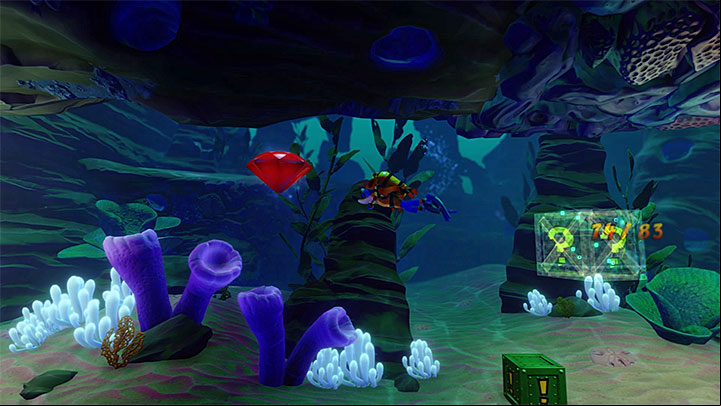 On the left you can find two working turbines - Deep Trouble | Crash Bandicoot 3 | Levels - Crash Bandicoot 3 - Oriental location - Crash Bandicoot N. Sane Trilogy Game Guide