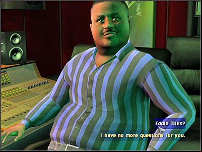 Eddie won't allow you to search his recording studio, however you will be able to take a look at a few things right now - Case 3 - part 3 - Case 3 - Shock Rock - Crime Scene Investigation: Hard Evidence - Game Guide and Walkthrough