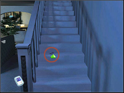 Once you've reached the upper floor, make sure that you've turned left - Case 4 - Crime scene - part 1 - Case 4 - In Your Eyes - Crime Scene Investigation: Hard Evidence - Game Guide and Walkthrough