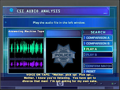 Amita will have to answer you to some very important questions regarding the tape and her daughter - Case 4 - part 3 - Case 4 - In Your Eyes - Crime Scene Investigation: Hard Evidence - Game Guide and Walkthrough
