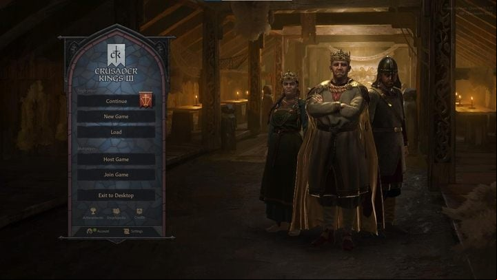 To start a new game, click the New Game button - Crusader Kings 3: Starting your first playthrough - Basics - Crusader Kings 3 Guide