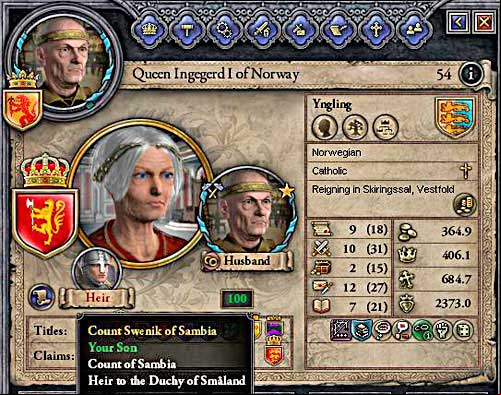 Years are ing by. - How to get a title thanks to the marriage? - House - Crusader Kings II - Game Guide and Walkthrough