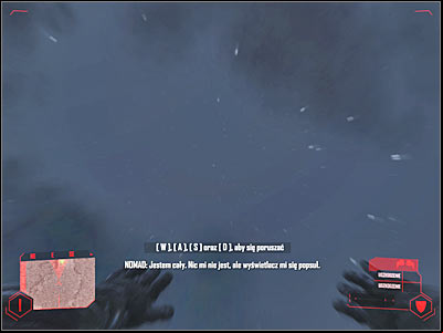 Dont worry about any of the warning lights, because your Nanosuit can be repaired very soon - Crysis: Mission 1, - part 1, walkthrough - Mission 1 - - Crysis Game Guide