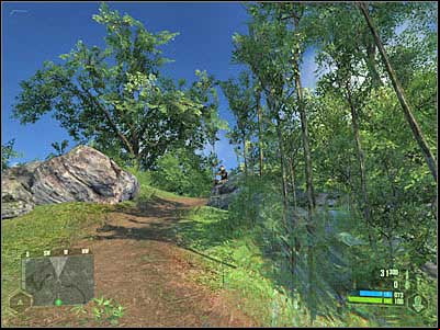Either way, your objective here will be to reach a narrow ageway (screen) - Crysis: Mission 1, - part 7, walkthrough - Mission 1 - - Crysis Game Guide