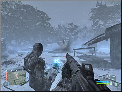 Prophet should inform you that his Nanosuit has been damaged and hes losing power - Mission 8 - part 3 | Mission 8 - Paradise Lost - Mission 8 - Paradise Lost - Crysis Game Guide