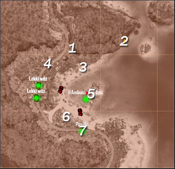 Map legend - Securing KAL's base I - Mission 1: Call me Ishmael - Crysis Warhead - Game Guide and Walkthrough