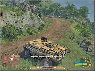 Park your armored truck somewhere near an allied plane, but don't exit the vehicle - Securing the landing zone - Mission 2: Shore Leave - Crysis Warhead - Game Guide and Walkthrough