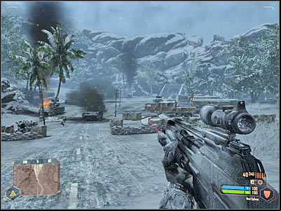 1 - Reaching the tunnel - Mission 3: Adapt or Perish - Crysis Warhead - Game Guide and Walkthrough