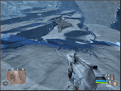 You should get to a small road in a short while (screen) - Going after colonel Lee #2 - Mission 4: Frozen Paradise - Crysis Warhead - Game Guide and Walkthrough